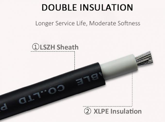 Güneş 4mm Güneş PV Kablolar 6mm2 Güneş Fotovoltaik Araba Düşük ve Orta Voltaj Kablosu 1