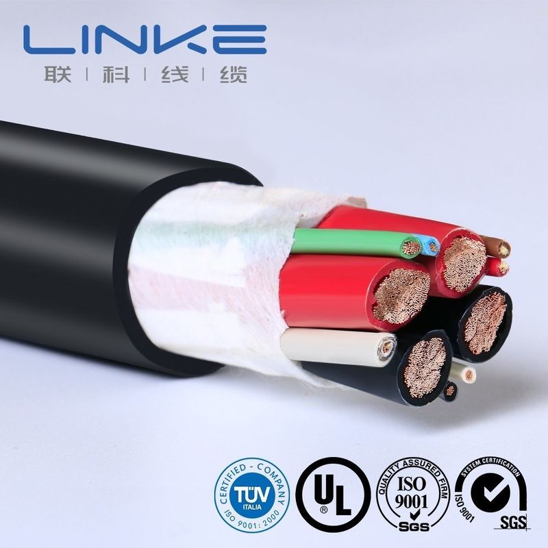 105 derece AC 300/500V Çıplak Bakır İletici Akıllı Araba Bağlantısı için Silikon İzolasyon EV Şarj Kablosu