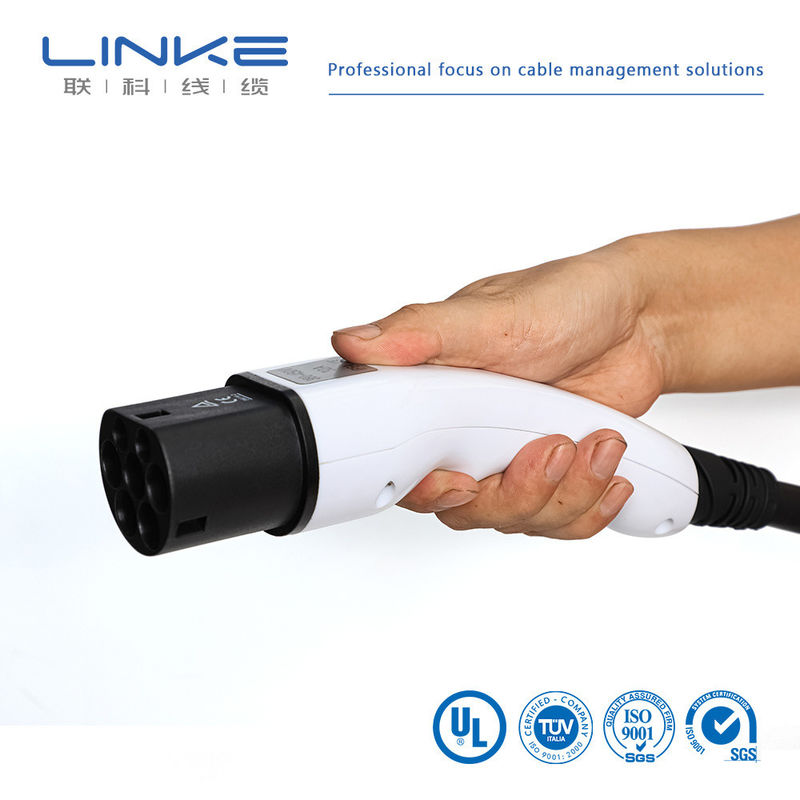 32A 7kw 16A EV Şarj Kablosu Elektrikli Araç Şarj Kablosu TPE Kılıflı ve Özelleştirilebilir Uzunlukta