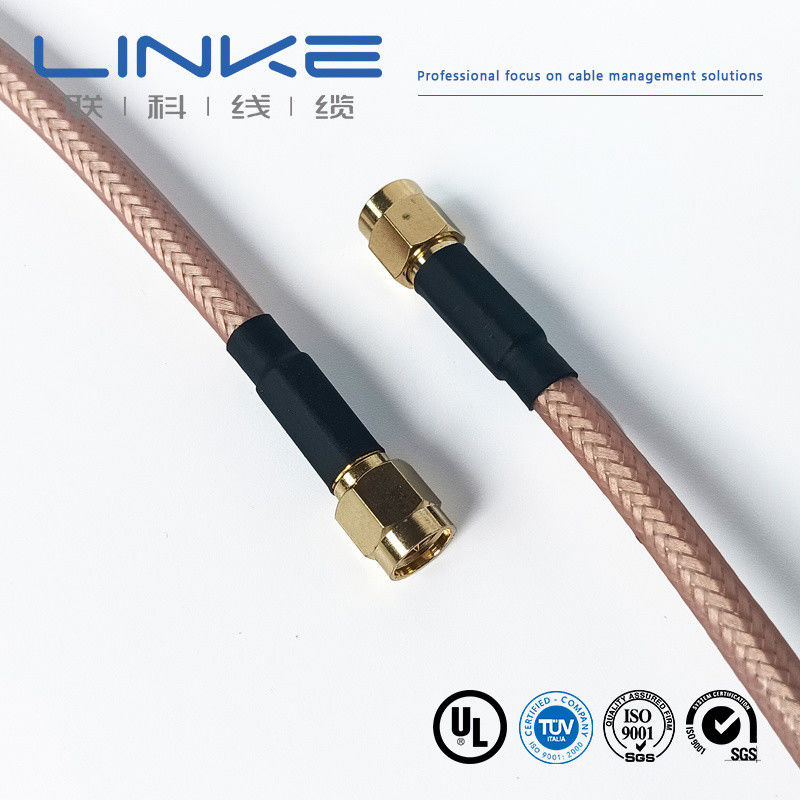 Wurth Elektronik RG142 koaksiyel kablo 50 Ω, 4.95mm OD SMA erkekten SMA erkeğe beyaz Yeni enerji aracı kablosu