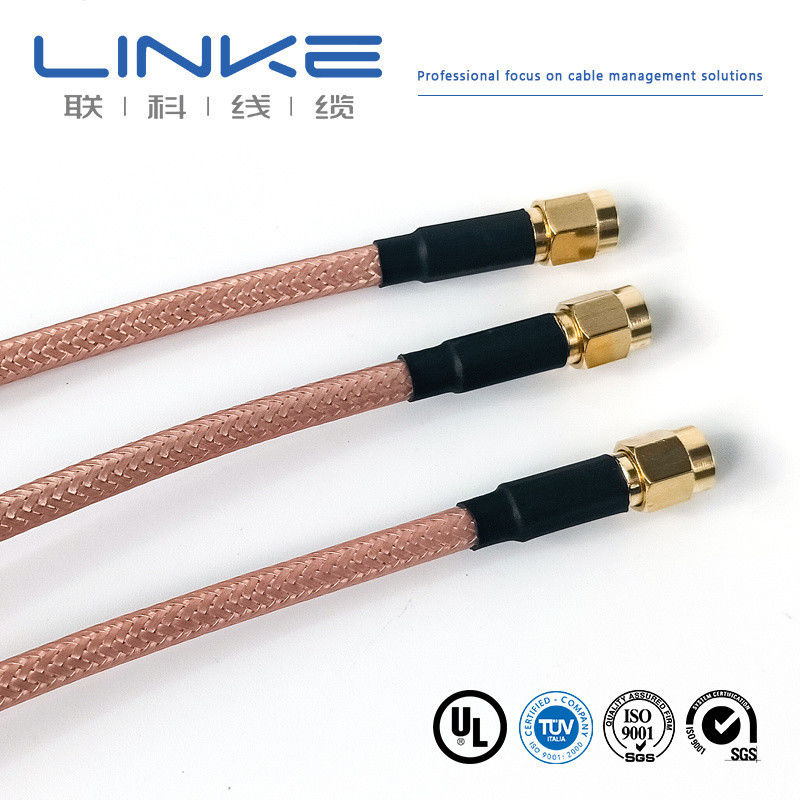 Wurth Elektronik RG142 koaksiyel kablo 50 Ω, 4.95mm OD SMA erkekten SMA erkeğe beyaz Yeni enerji aracı kablosu