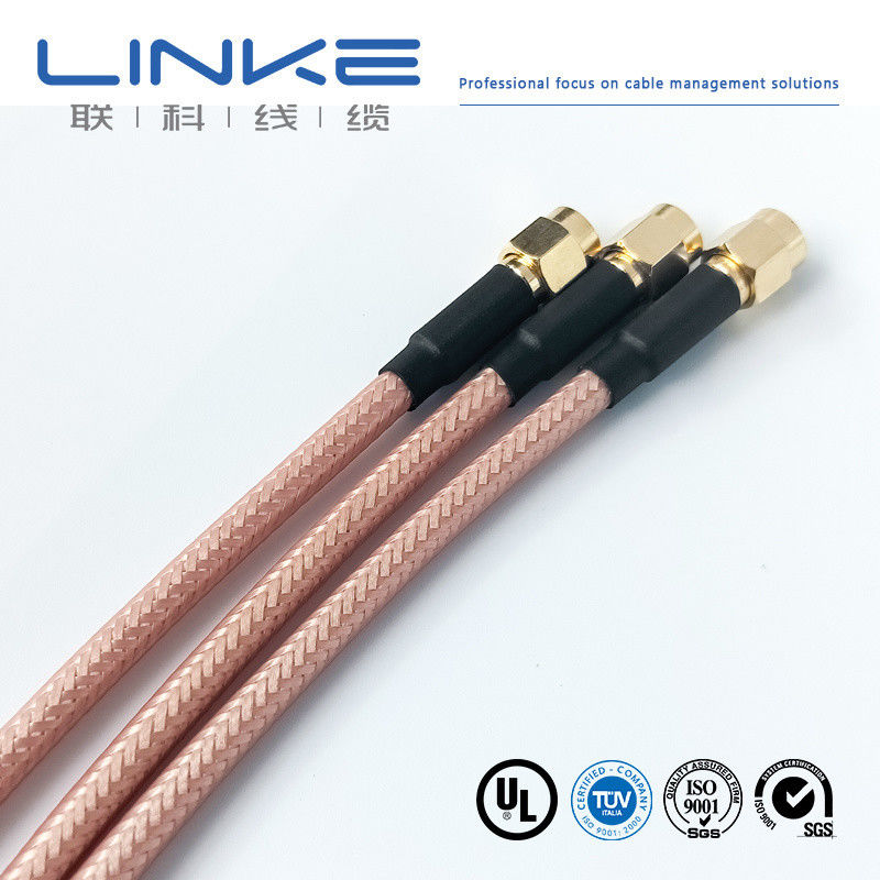 Wurth Elektronik RG142 koaksiyel kablo 50 Ω, 4.95mm OD SMA erkekten SMA erkeğe beyaz Yeni enerji aracı kablosu
