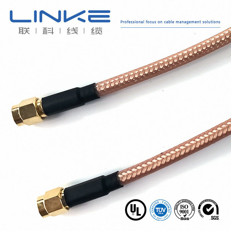 Wurth Elektronik RG142 koaksiyel kablo 50 Ω, 4.95mm OD SMA erkekten SMA erkeğe beyaz Yeni enerji aracı kablosu