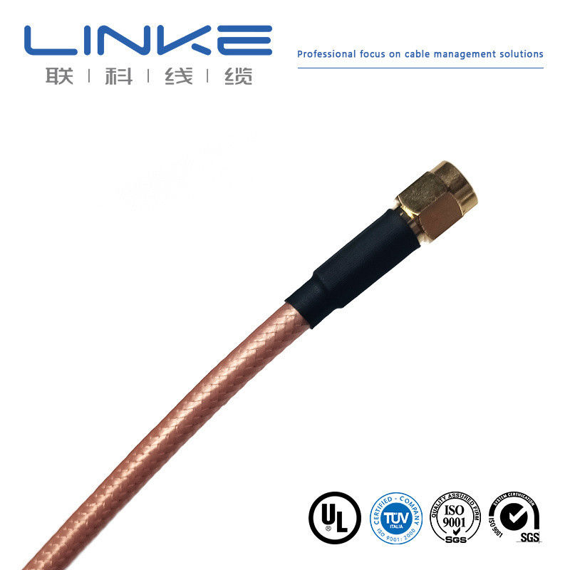 Wurth Elektronik RG142 koaksiyel kablo 50 Ω, 4.95mm OD SMA erkekten SMA erkeğe beyaz Yeni enerji aracı kablosu