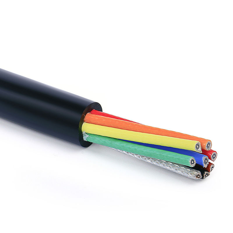 Asansör Seyahat Güç Kablosu PVC yalıtımlı çok çekirdekli elektrik tel kablosu kalkanlı asansör kablosu