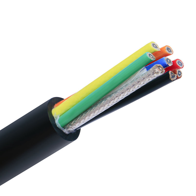 Asansör Seyahat Güç Kablosu PVC yalıtımlı çok çekirdekli elektrik tel kablosu kalkanlı asansör kablosu