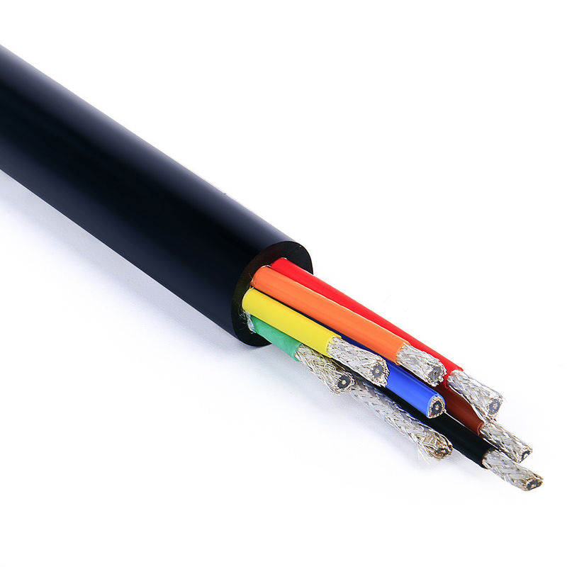 Asansör Seyahat Güç Kablosu PVC yalıtımlı çok çekirdekli elektrik tel kablosu kalkanlı asansör kablosu
