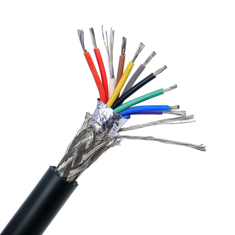 Asansör Seyahat Güç Kablosu PVC yalıtımlı çok çekirdekli elektrik tel kablosu kalkanlı asansör kablosu