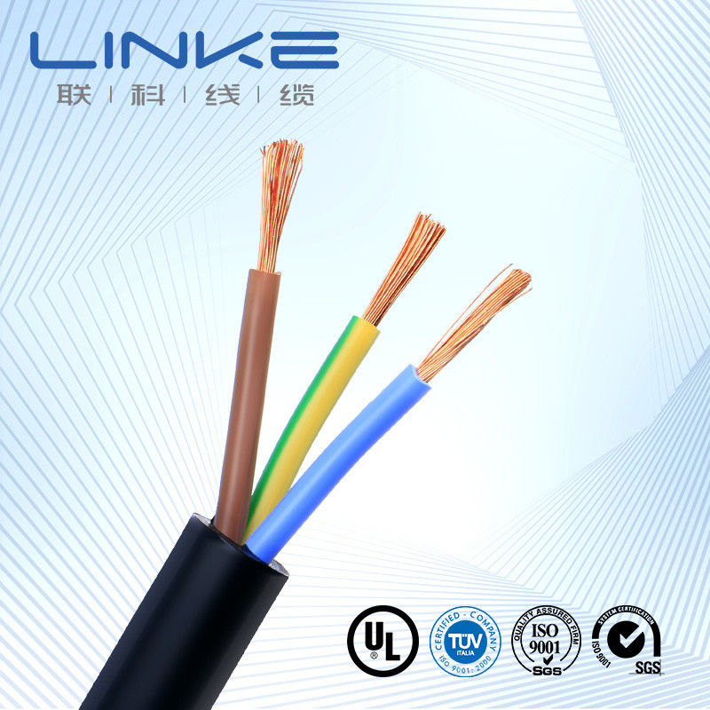 RS PRO 3 Core x 0.75sqmm ((Class 5 PCW), PVC yalıtımlı, PVC kaplama, 300/300V, H03VV-F.