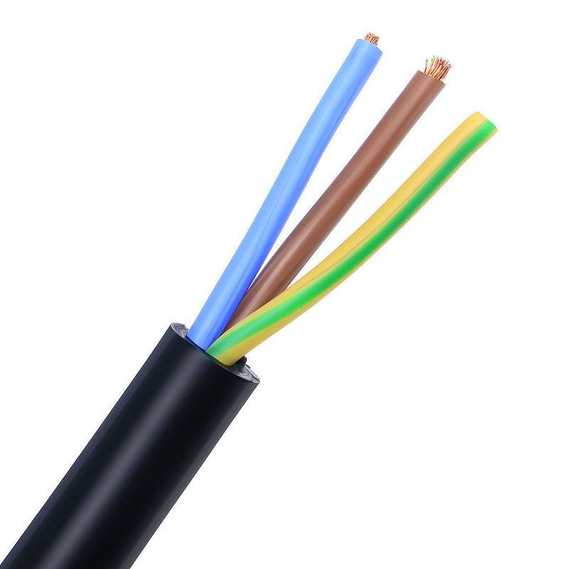 300/500v Bakır Çifte İzoleli Çaplı İletici PVC 3 çekirdekli 4 mm RVV Elektrik Esnek Kablo