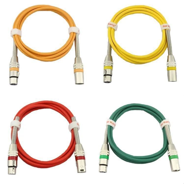 Profesyonel ses için yüksek ses kalitesi ve çıplak bakır tel ile özelleştirilebilir uzunluk XLR kablosu