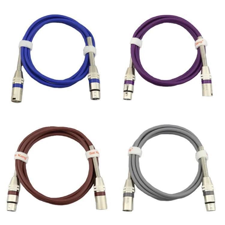 Profesyonel ses için yüksek ses kalitesi ve çıplak bakır tel ile özelleştirilebilir uzunluk XLR kablosu