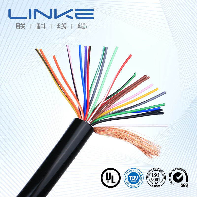 Geniş sıcaklık aralığı ile endüstriyel güç aktarımı için TPU kaplı bakır iletken kontrol kablosu