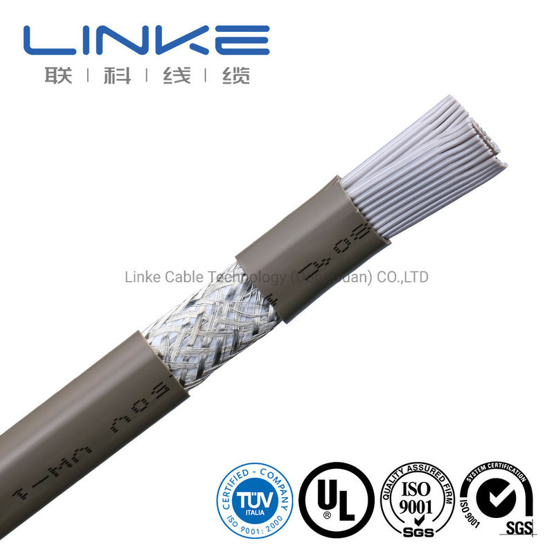 PVC boru bantlama malzemeleri ve 50 çekirdek 28AWG ile tükürük düz UL elektrik tel