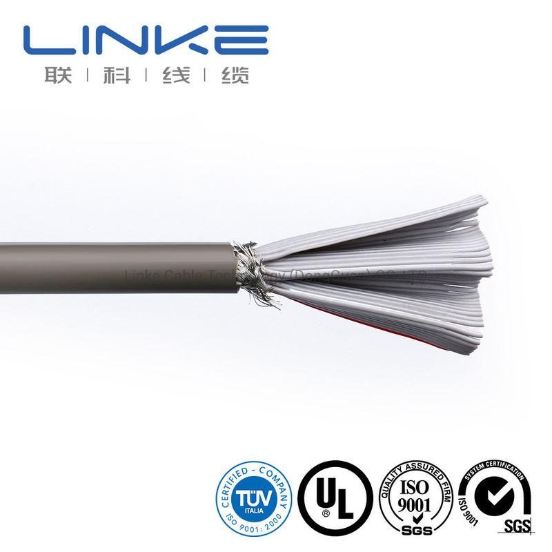 PVC boru bantlama malzemeleri ve 50 çekirdek 28AWG ile tükürük düz UL elektrik tel