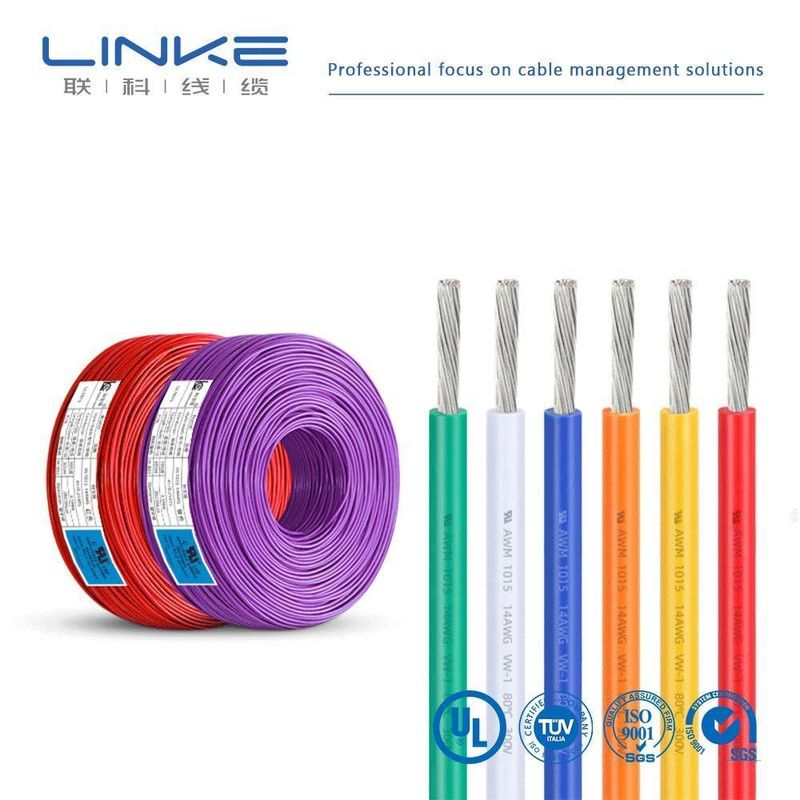 Yüksek sıcaklıklı bağlantı kablosu için UL1007 PVC yalıtımlı kablo