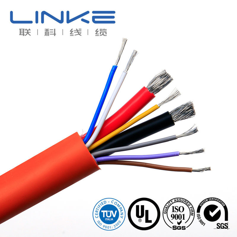 10-30AWG Yüksek Sıcaklıklı PVC yalıtımlı UL1015 Bakır / konserve bakır iletken için cihaz kablosu