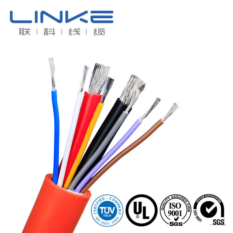 10-30AWG Yüksek Sıcaklıklı PVC yalıtımlı UL1015 Bakır / konserve bakır iletken için cihaz kablosu