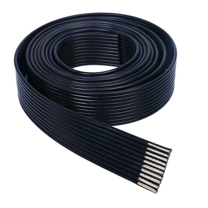 Özel uygulamalar için tıbbi biyolojik uyumlu düz kurdele kablosu, kalkanlı teneke bakır ve PVC ceketli