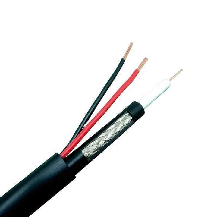 UL1007 30 AWG Black Power PVC Bakır İletken Elektrik Gücü Koaksiyel Elektrik Kablosu