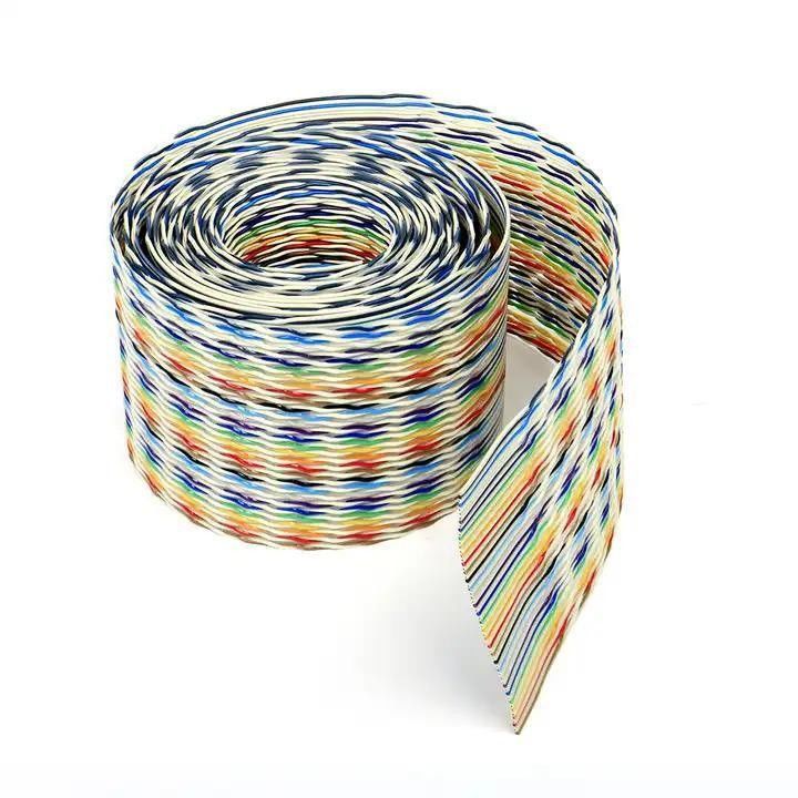 50 Pin Flat Flexible Ribbon Cable with PVC Sheath Material and Round Wire 18.000kg Paket Brüt Ağırlığı