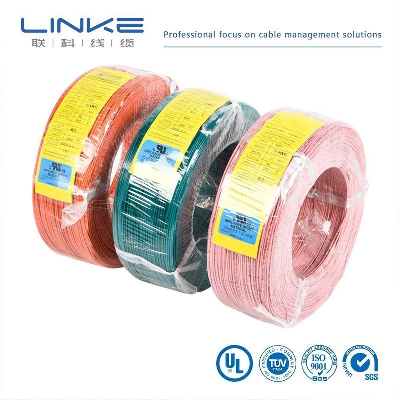 16AWG-32AG UL1591 Custom Color Tinned Copper Wire Power Cable with PVC Sheath Material
