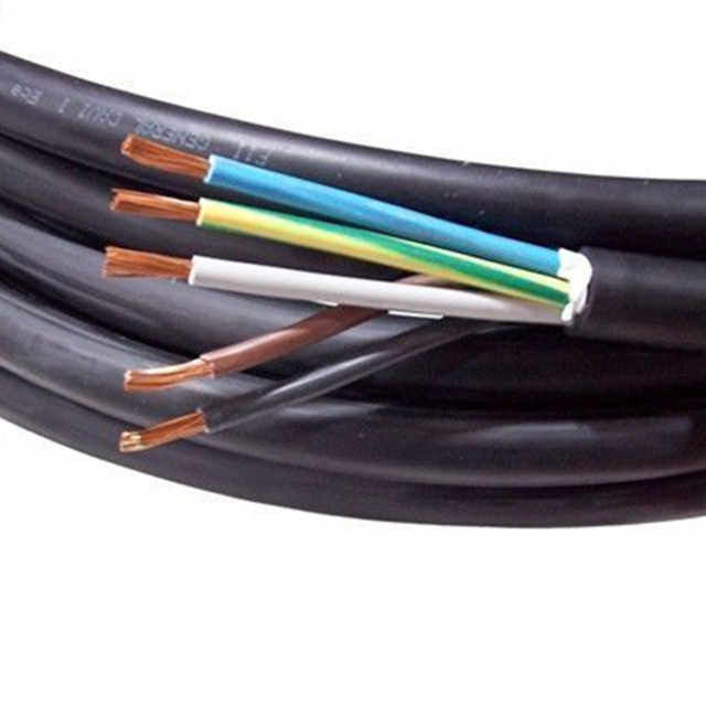 Ev ve endüstriyel elektrik ekipmanları için PVC yalıtılmış 4 çekirdekli 3*6+1*4 esnek kablo