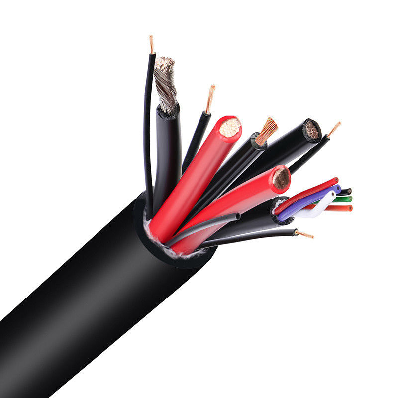 Ev ve endüstriyel elektrik ekipmanları için PVC yalıtılmış 4 çekirdekli 3*6+1*4 esnek kablo