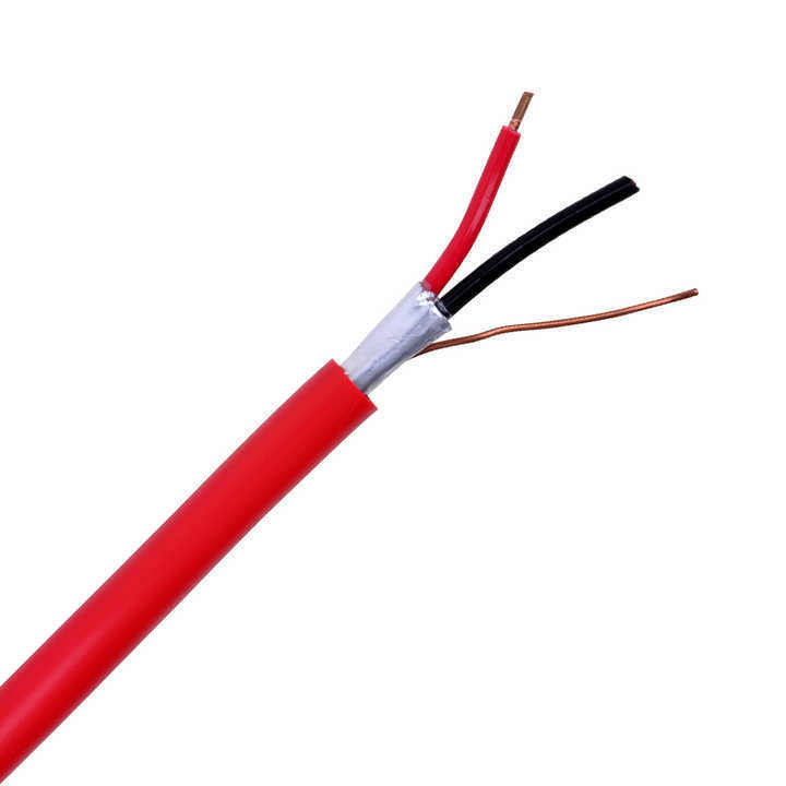 Özel İstek UL Listed Shielded 3 Core 2.5mm Yangın Alarmı Alev Gerileyici Kablo
