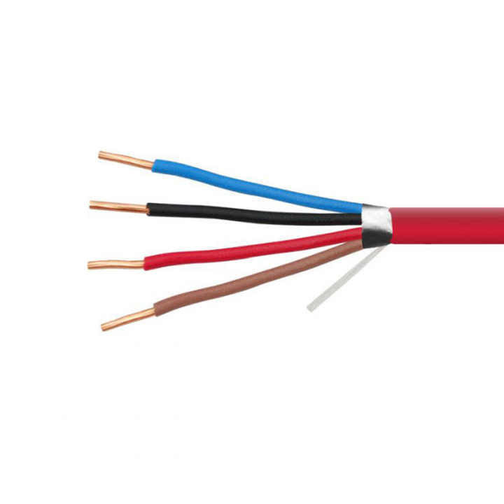 Özel İstek UL Listed Shielded 3 Core 2.5mm Yangın Alarmı Alev Gerileyici Kablo