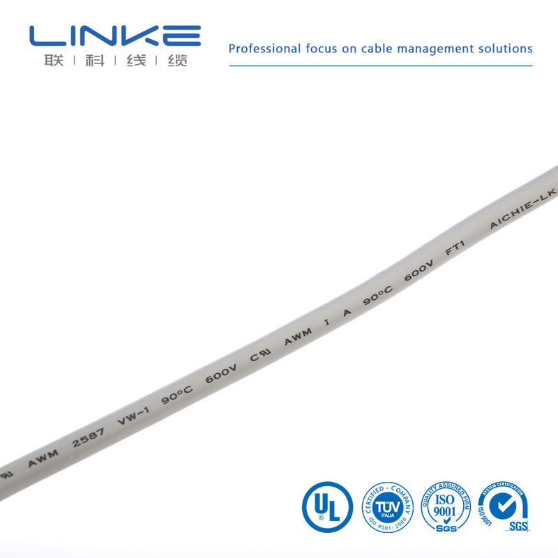 UL 2587 FEP yalıtımı ve PVC ceketli düşük gerilimli elektrikli motor kablosu PVC yalıtımlı teneke tel
