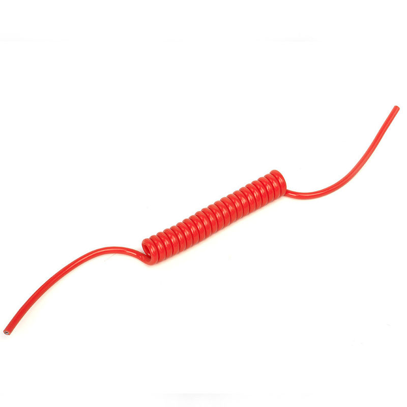 US TPU/PUR/PU Spiral Bahçeli Kablo Güçlü Elastisite Çıplak Bakır İletici