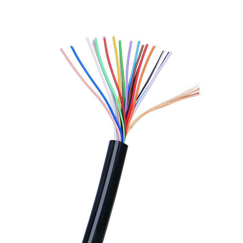 Kalkanlı çok çekirdekli kontrol kablosu 26AWG 28AWG 4 çekirdekli bakır PVC ceket sinyal kablosu