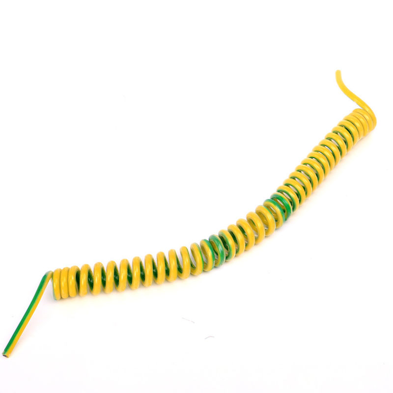 Kaplama malzemesi PVC 2-10 çekirdekler alev geriletici spiral kıvrık yaylı elektrik kablosu elektronik ekipman için