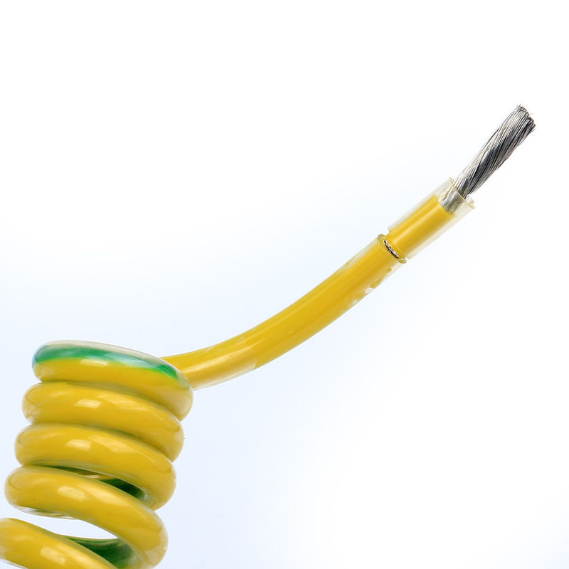 Kaplama malzemesi PVC 2-10 çekirdekler alev geriletici spiral kıvrık yaylı elektrik kablosu elektronik ekipman için