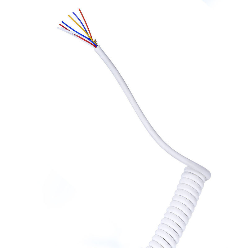 Düşük ve orta gerilim kablosu PVC yalıtılmış teneke tel yay elektrik spiral kablosu