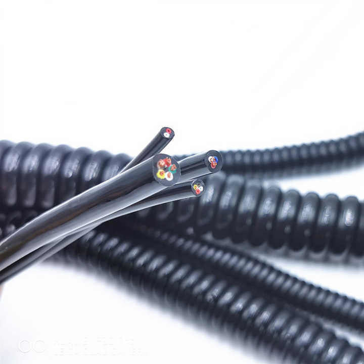 Yüksek Güçlü İşleme için Özel Endüstriyel Kontrol Kablosu UL Sertifikasyonlu OEM Spiral Kablo