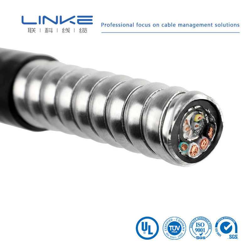 XLPE/PVC/AIA/PVC Çok iletken zırhlı kontrol kablosu XLPE yalıtılmış düşük voltajlı zırhlı kablo 600V