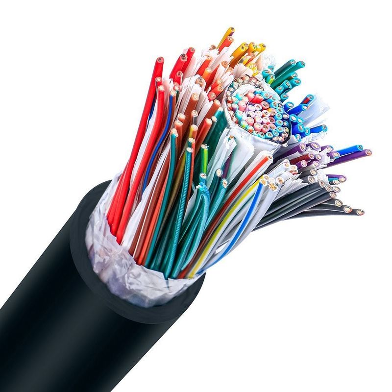 Bakır iletkenli PVC Asansör Vitreous Silica Fiber Termokopül Kablosu