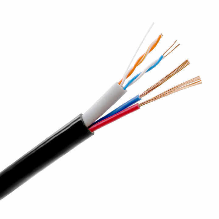 Özelleştirme Yüksek Hızlı ve 250.000kg Elektrik Kompozit Fiber Optik Hibrit Kablo Çoklu çekirdek iletim için