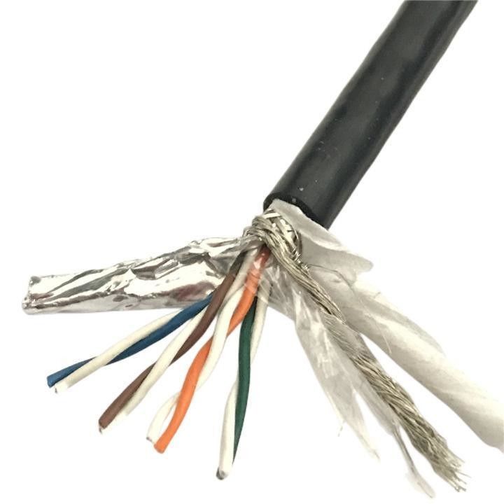 Özel Yüksek Esnek Kompozit Kablo Cat 5 Elektrik İstasyonu için Bakır Ağ Kablo