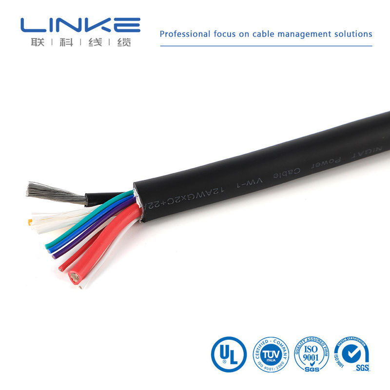 Düşük ve orta gerilim uygulamaları için yüksek gerilimli çift korumalı konserve bakır otomotiv kablosu