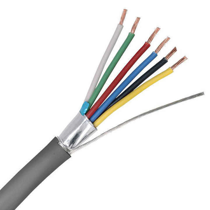 Yuvarlak Tel Bakır Çekirdek XLPE yalıtımlı kontrol kablosu PVC kablosu 0.16mm Multi Core