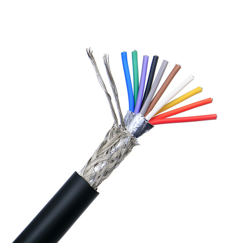 PVC yalıtım malzemesi ISO9001 Çok çekirdekli kalkan kontrol kablosu UL2464 Elektrik kablosu Çok çekirdekli kalkanlı tel