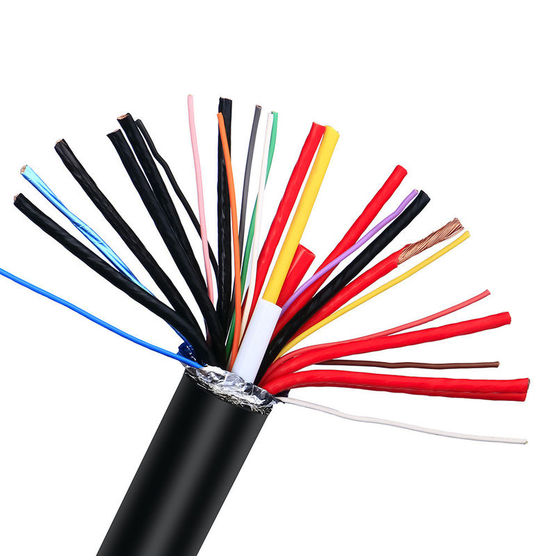 PVC yalıtım malzemesi ISO9001 Çok çekirdekli kalkan kontrol kablosu UL2464 Elektrik kablosu Çok çekirdekli kalkanlı tel