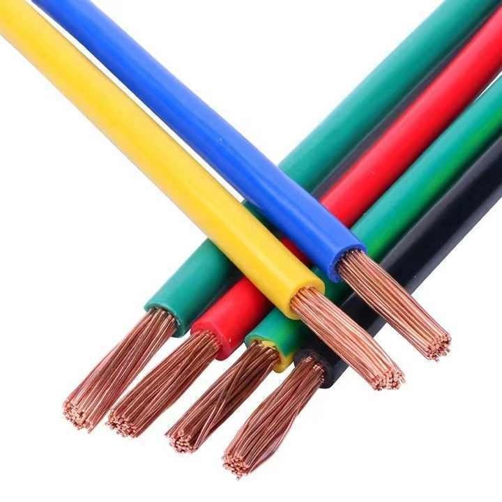 Özel çok çekirdekli elektrik tel kablosu 2 veya 3 çekirdekli esnek bakır Rvv kablosu