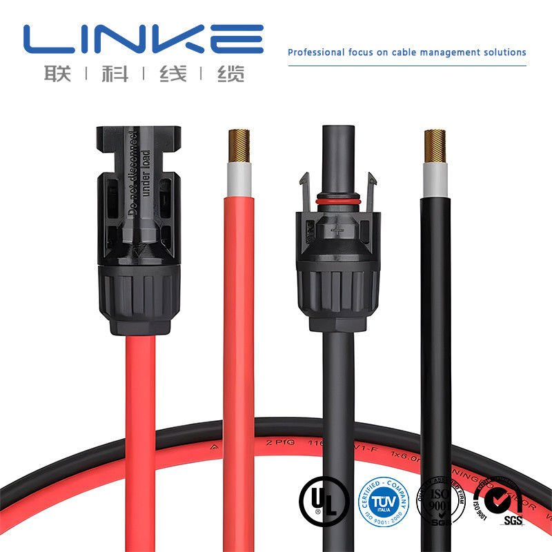Araç Fotovoltaik Enerji Depolama için Düşük ve Orta Voltajlı 10AWG PVC Ceket Güneş Kablosu