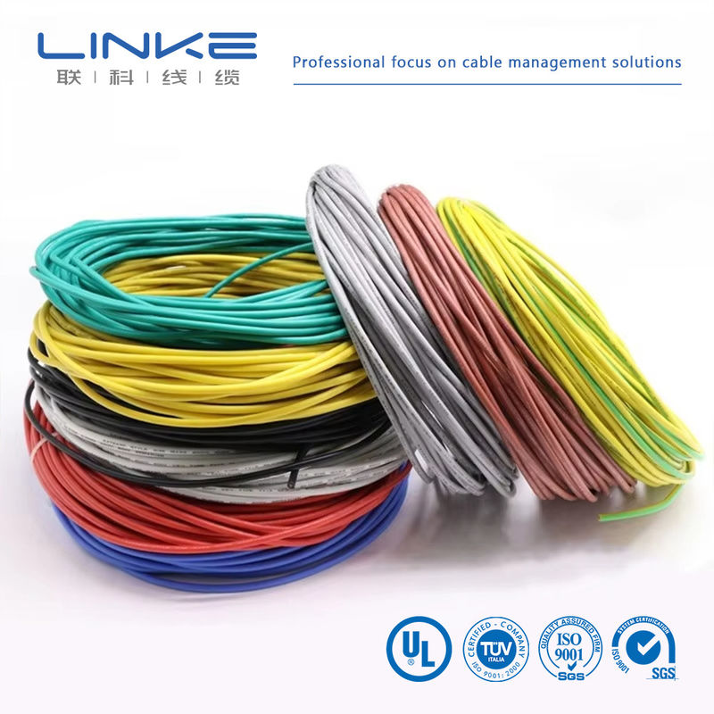 UL3135 Silikon Kauçuk Tel 30 28 26 24 22 20 18 16 14 12 10 AWG yalıtımlı yumuşak bakır elektron LED lamba aydınlatma kablosu