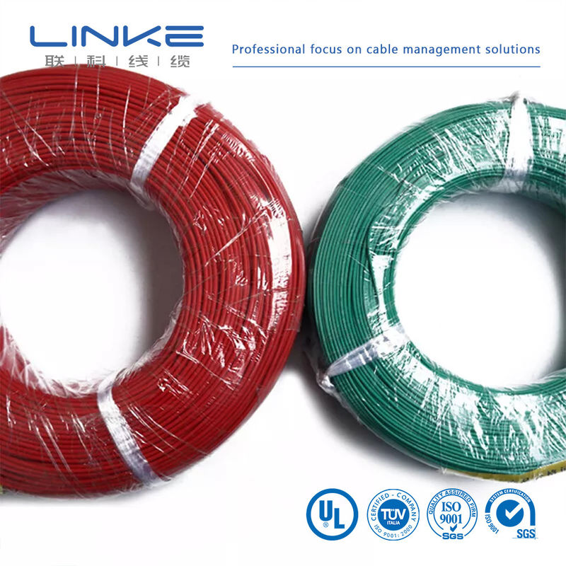 UL3135 Silikon Kauçuk Tel 30 28 26 24 22 20 18 16 14 12 10 AWG yalıtımlı yumuşak bakır elektron LED lamba aydınlatma kablosu