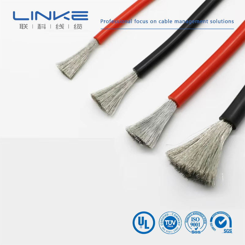 Süper Esnek Yüksek Silikon Tel Alev Geri Dayanıklı Isıya Dayanıklı Silikon Tel 10awg 8awg 6awg 4awg 2awg